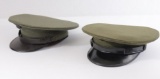 (2) Vintage USMC Officer's Dress Hats