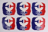 San Fran. KSJO 92FM (3) c.1970's Stickers