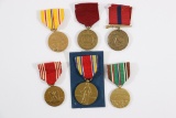 Lot (6) Full Size U.S. Medals - WWII