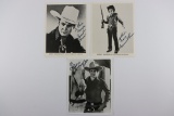 Sunset Carson Group of (3) Signed Photos