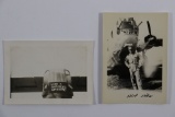 (2) WWII AAF Gunner Nose Art Photos