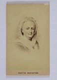 Civil War Era CdV of Martha Washington