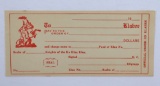 Antique Ku Klux Klan-Klabee Fund Check