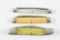 (3) misc. Cattaraugus two blade knives