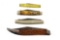 (4) Remington & UMC vintage folding knives