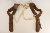 Pair of Suede Clamshell Holsters
