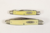 (2) CASE Yellow Handled Pocket Knives
