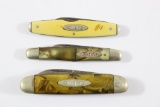 (3) Vintage Roberson POCKETEZE Pocket Knives