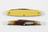 (2)Cattaraugus Advertising pocket knives