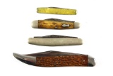 (4) Remington & UMC vintage folding knives