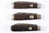 (3) Remington Antique Teardrop jack knife - Ebony