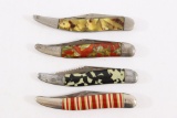 (4) Vintage Fishing Knives