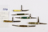 (6) Vintage Jack Knives