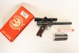 Ruger MKI Target Pistol & Scope .22LR  SN:12-16247
