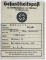 Nazi NSDAP Health Passport/ID Card