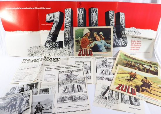 1964 "Zulu" Movie Advertising Lot