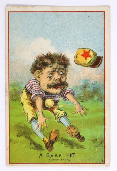 1880's Baseball Advertising Card