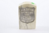 General George Custer Tombstone Replica