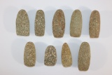 Lot of (9) Stone-Age Archaic Celts