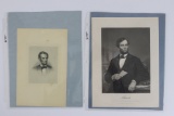 (2) Antique Abraham Lincoln Prints