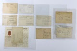 (9) WWII Nazi Feldpost Letters/Postcards