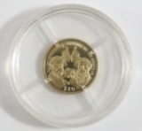 2000 Liberia Gettysburg $10.00 Gold Coin