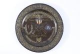 WWI AEF 1st Inf. Div. Souvenir Wall Plaque