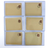 (12) Nazi Hitler Stamps on Paper w/Cancels