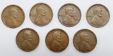 (7) 1909 vdb Lincoln Cents