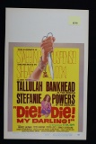 Die! Die! My Darling! 1965 Window Card