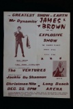 Rare! James Brown c.1970 Concert Flyer