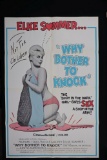 Why Bother to Knock 1965 1-Sheet