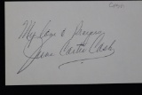 June Carter Cash Signed Index Card