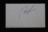 Bob Seger 3 X 5 Cut Signature