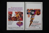 2 1960's Action Film Window Cards