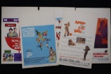 5 1960's Assorted Window Cards