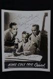 King Cole Trio Signed Photo