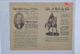 Rare! 1912 Buffalo Bill Movie Flyer
