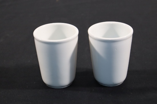 (2) WWII Nazi DAF Porcelain Cups