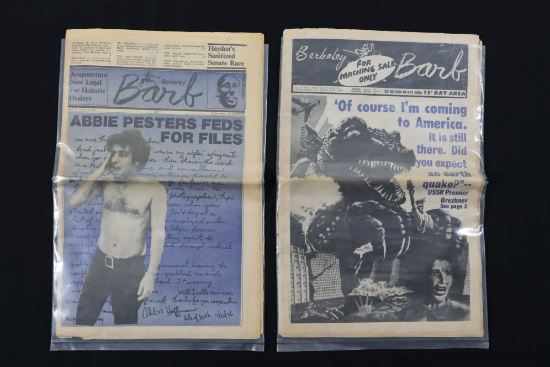 (2) Vintage Issues of the "Berkeley Barb"