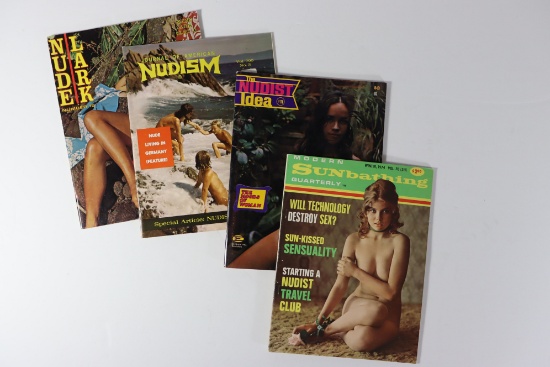 Group of (4) Vintage Pin-Up Magazines