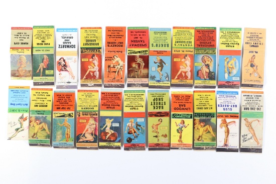 Lot of (24) Vintage Pin-Up Matchbooks