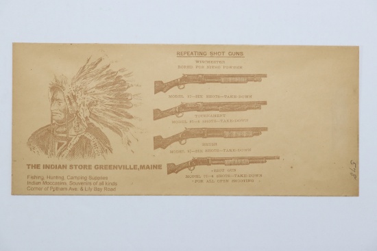 Antique Winchester Guns Cover Envelope