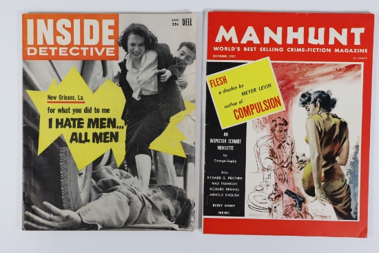 Group of (2) Vintage Detective Magazines