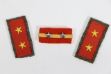 (3) WWII Japanese Enlisted Rank Patches