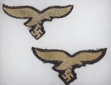 (2) German/Nazi Breast Eagle Patches