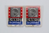 (2) Rare 1960 John Kennedy Matchbooks