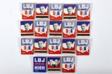 (18) LBJ for President 1964 Matchbooks