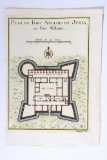 Rare! 1747  Slave Fort Diagram