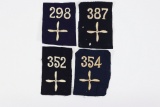 (4) WWI U.S. Army Air Service Patches